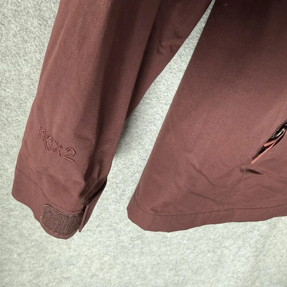 Kathmandu ngx2 Rain Jacket Youth 14 Burgundy Hooded Hiking Waterproof Coat